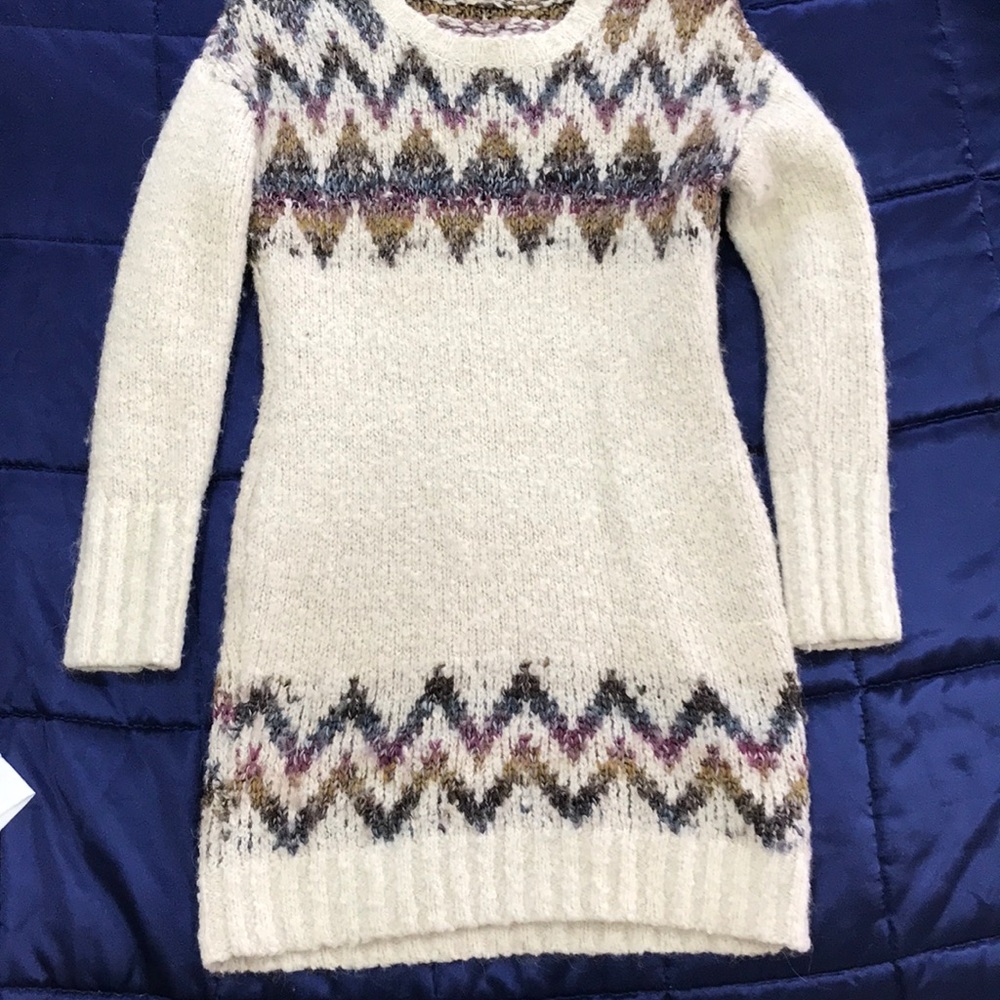 Form fitting wool sweater dress - Picture 1 of 7